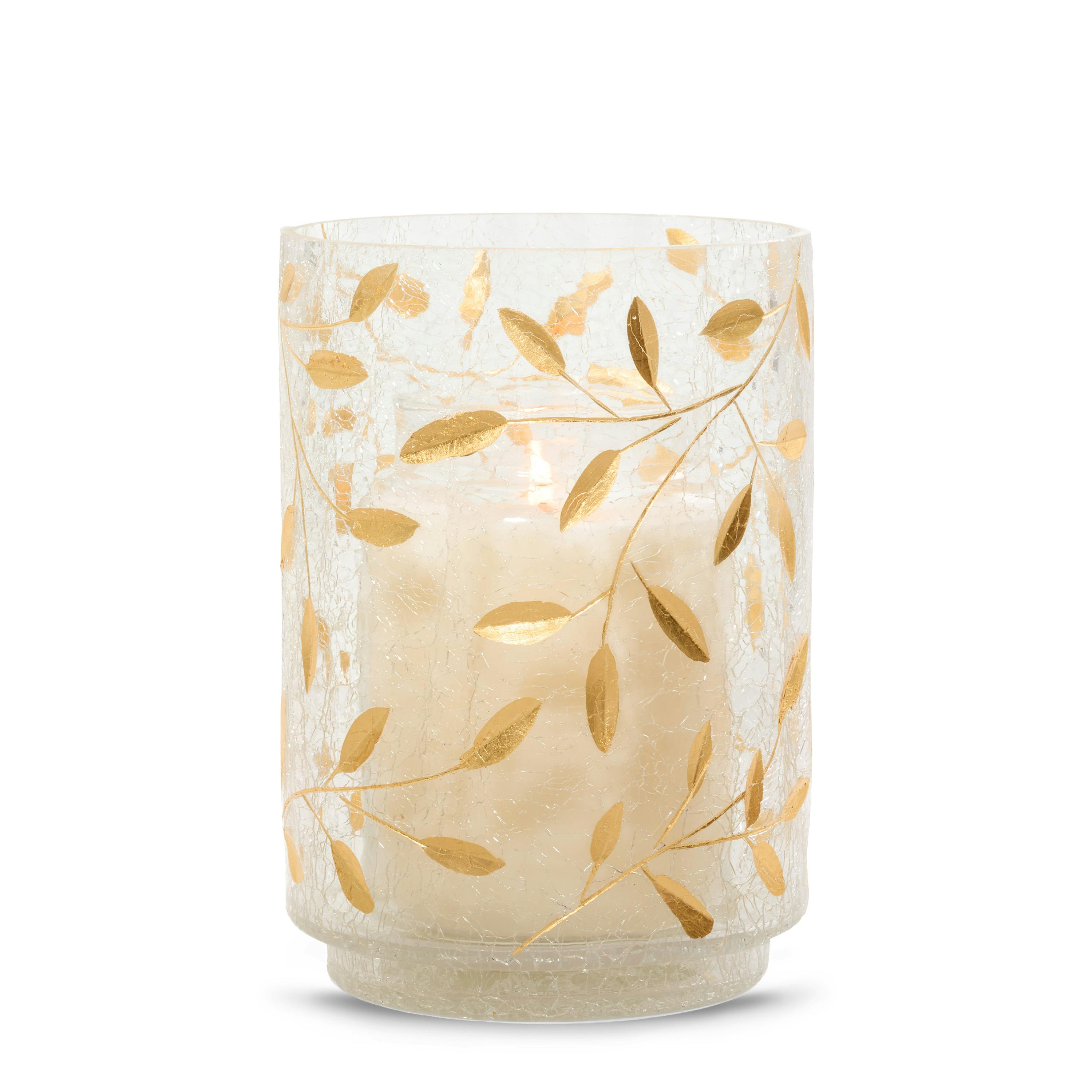 Gold Blossom Jar Candle Holder Jar Candle Holder