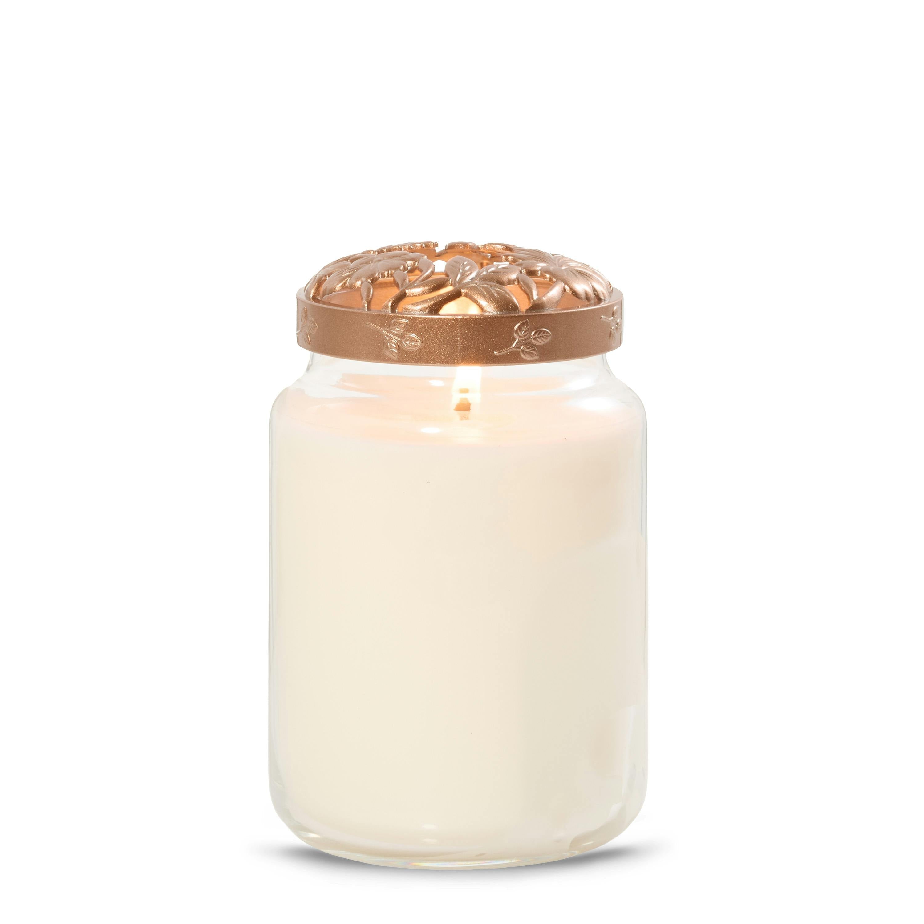 Floral Etch Illuma-Lid® Jar Candle Topper Illuma-Lid® Jar Candle Topper